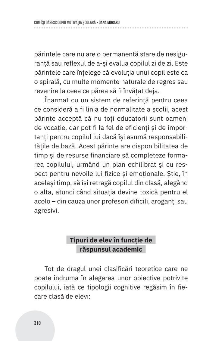 Cum își găsesc copiii motivația școlară - Oana Moraru