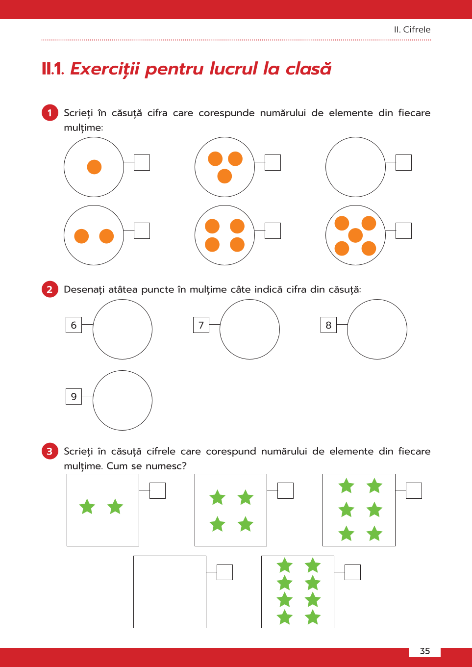 Culegere de matematică Clasa pregătitoare