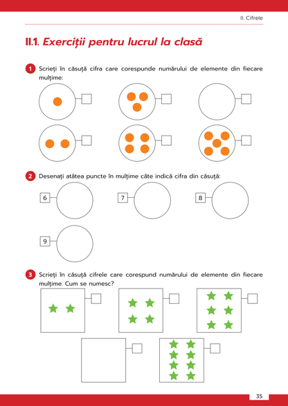 Culegere de matematică Clasa pregătitoare