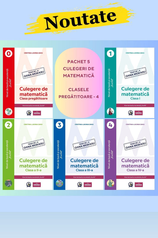 Pachet 5 culegeri de matematică