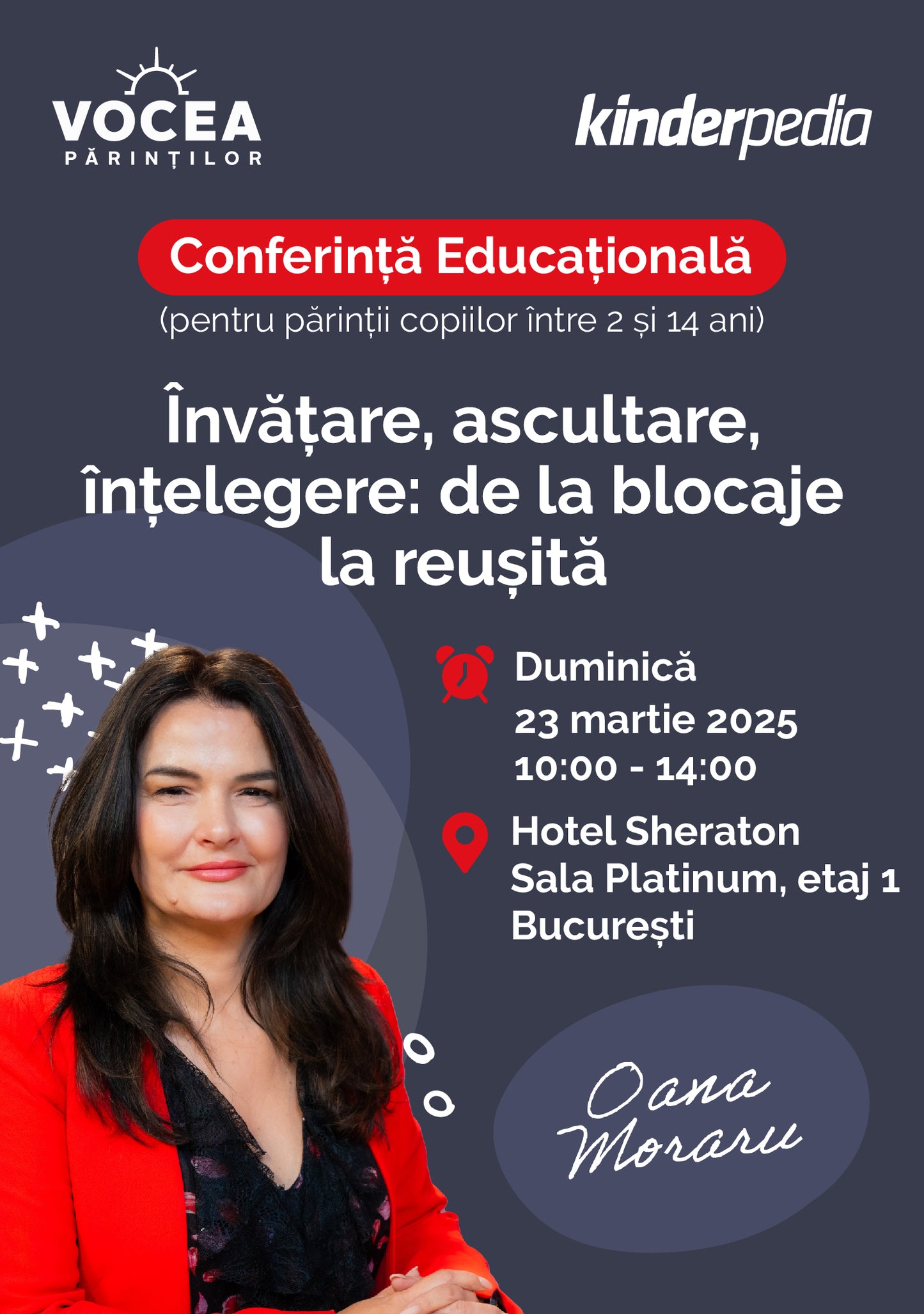 Conferință educațională - Învățare, ascultare, înțelegere: de la blocaje la reușită