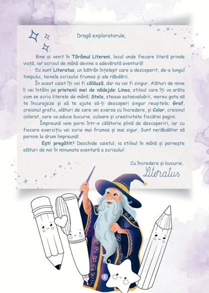 Litereni. Caiet de scriere. Clasa I - Andrada-Milena Moruzi