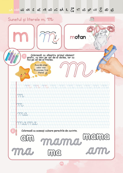 Litereni. Caiet de scriere. Clasa I - Andrada-Milena Moruzi