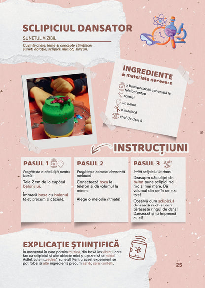 Experimente și descoperiri istețe. Rețete simple de explorare și fișe de reflecție - Iulia-Elena Călin