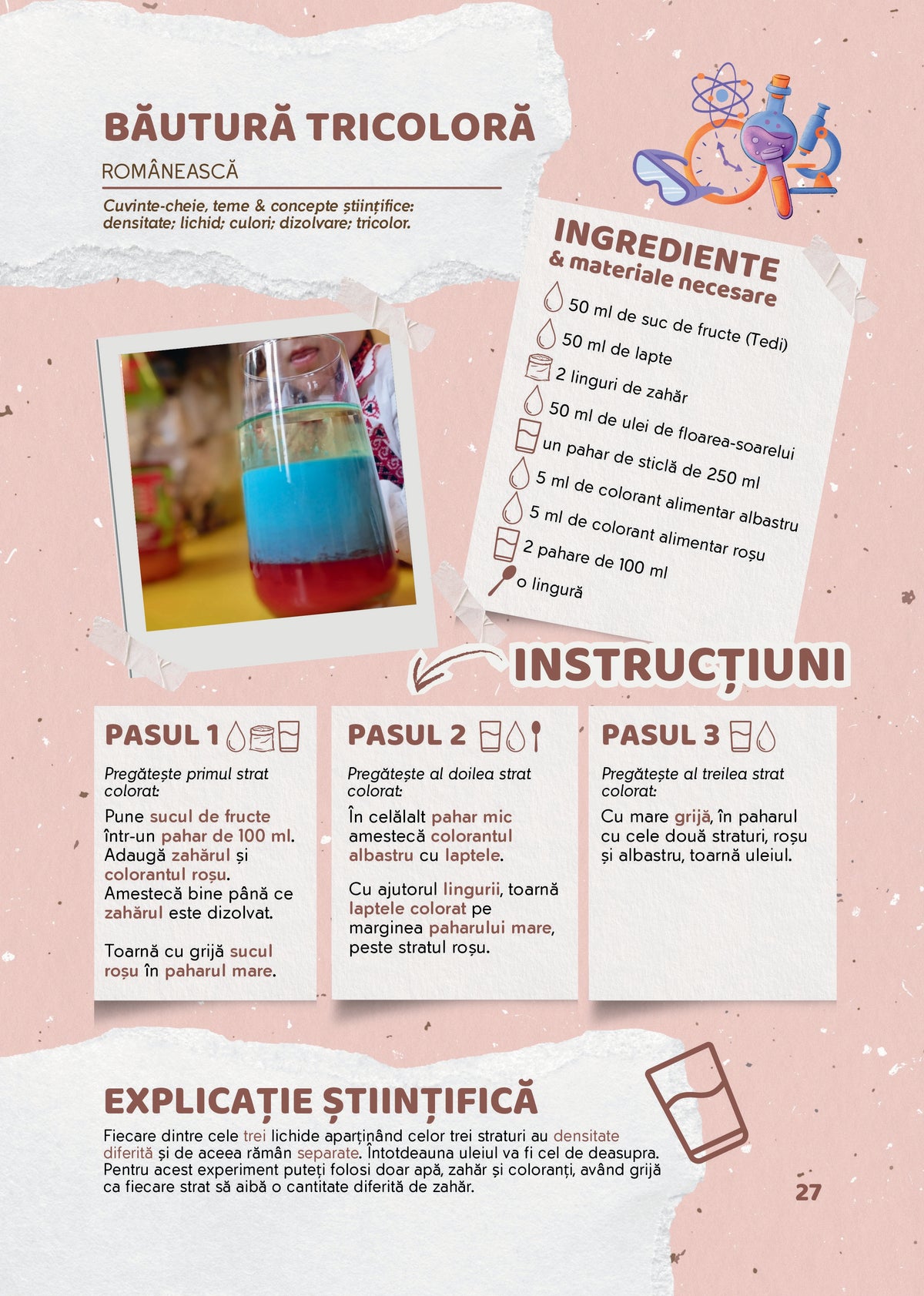 Experimente și descoperiri istețe. Rețete simple de explorare și fișe de reflecție - Iulia-Elena Călin