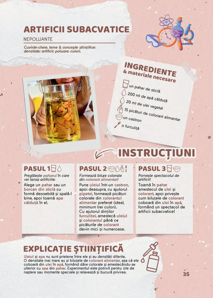 Experimente și descoperiri istețe. Rețete simple de explorare și fișe de reflecție - Iulia-Elena Călin